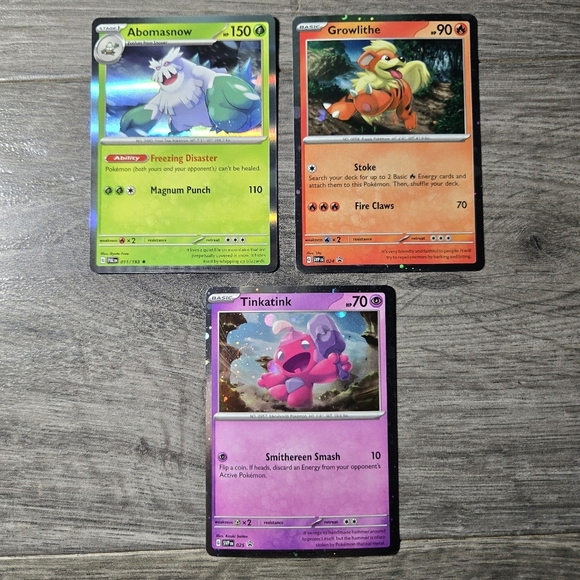 Pokemon Other - Pokemon Trading Card Holo Set X3